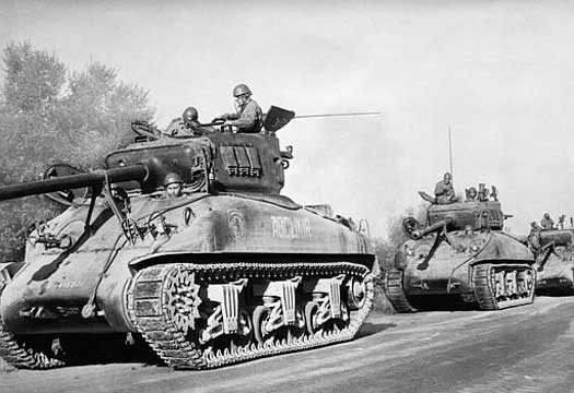 French tanks in Algeria in 1954