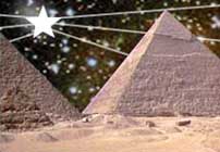 The pyramids aligned with the pole star