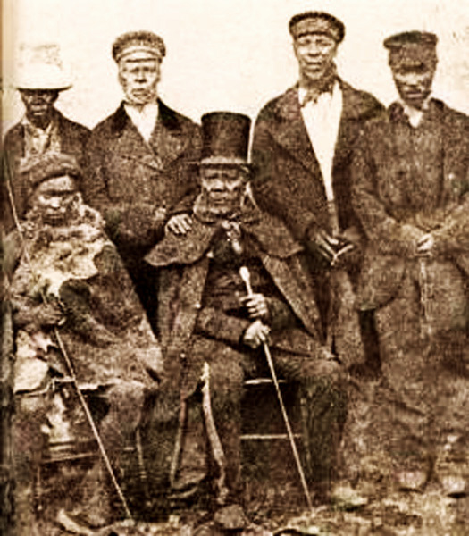 Chief Moshoeshoe I and ministers