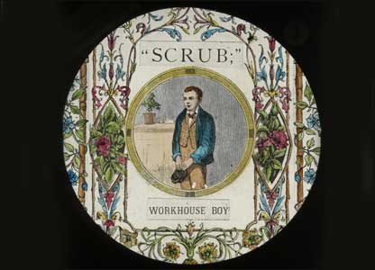 Scrub the Workhouse Boy lantern slide: University of Bristol Theatre Collection
