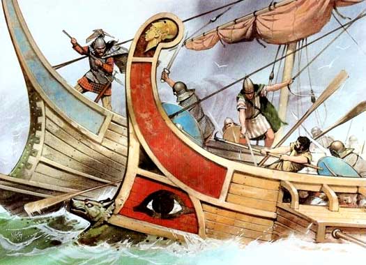Romans attack a Veneti vessel