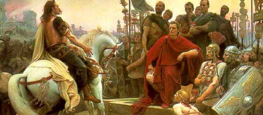 Vercingetorix and Caesar in 52 BC