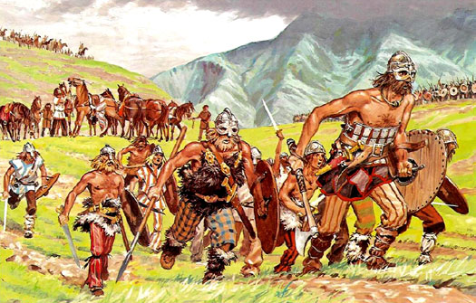 Saxon warriors