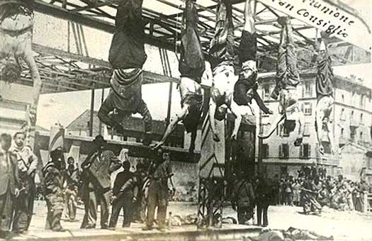 Mussolini is hanged