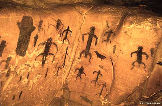 Cave paintings on Sicily