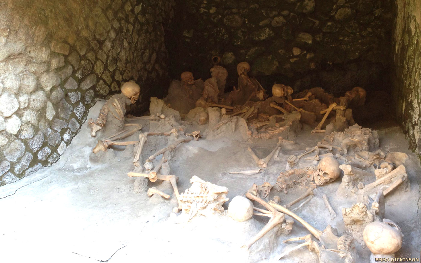The dead of Pompeii and Herculaneum
