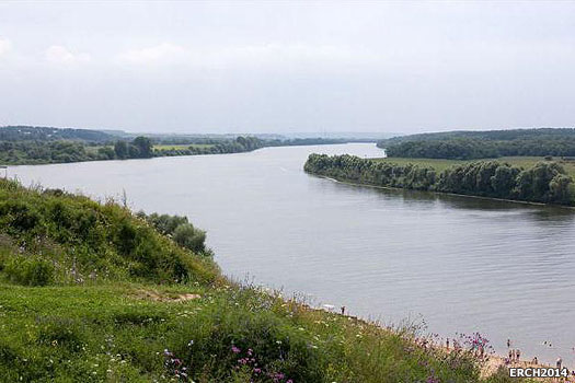 River Oka near the junction with the Volga