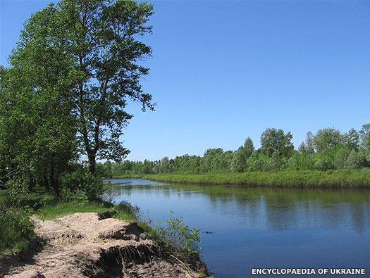 River Desna, near Chernihiv in Ukraine