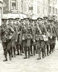 WWI British Army recruits