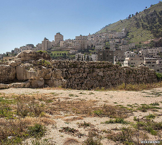 The ruins of Shechem