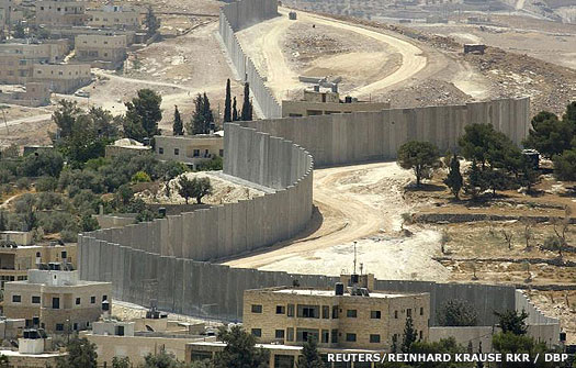 The West Bank wall in Palestine