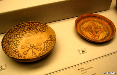 Halaf period hand-made pottery