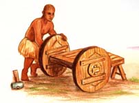 Early Sumerian wheelwright