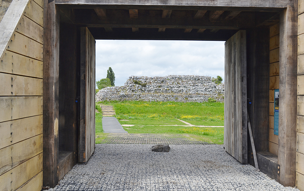 Richborough Roman Fort in Kent