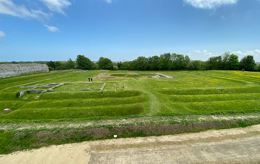 Richborough Roman Fort in Kent