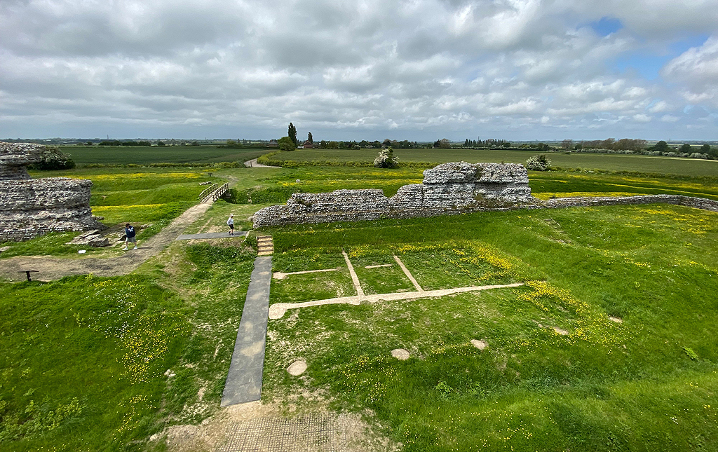 Richborough Roman Fort in Kent