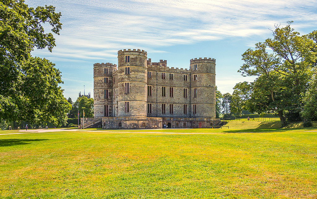 Lulworth Castle in Dorset, England