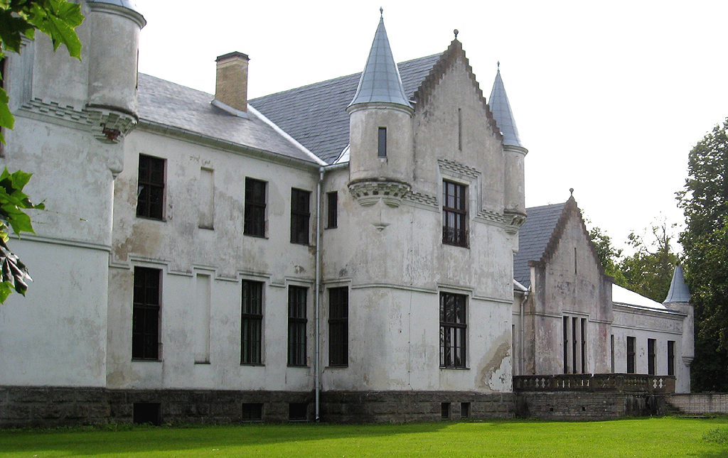 Rear of Alatskivi Castle in Estonia, or Alatskivi mõis, Eestis