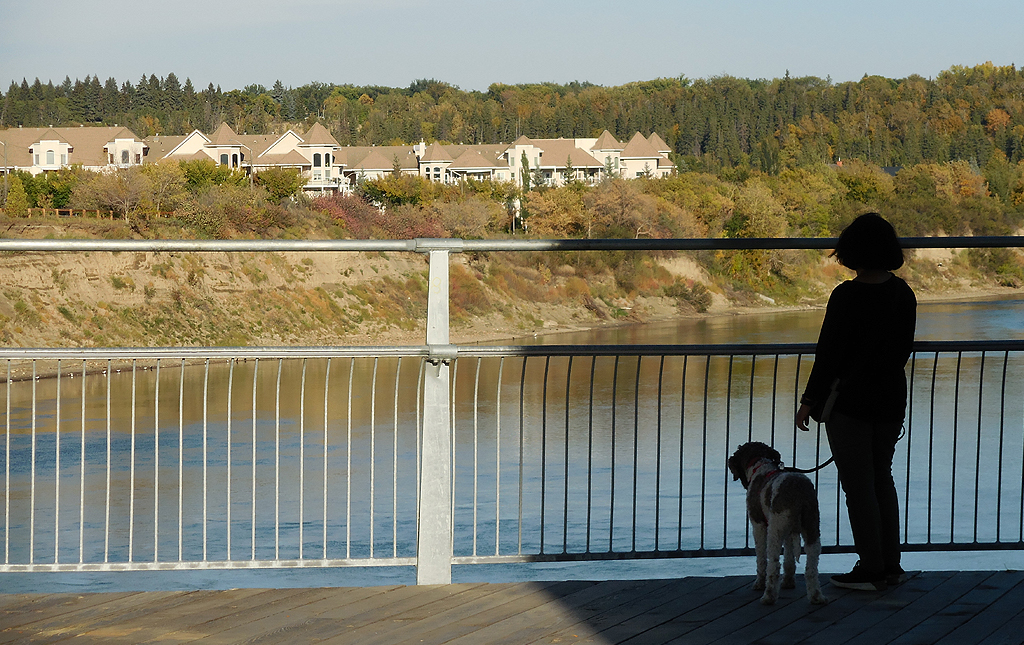 Edmonton's river valley, by P L Kessler