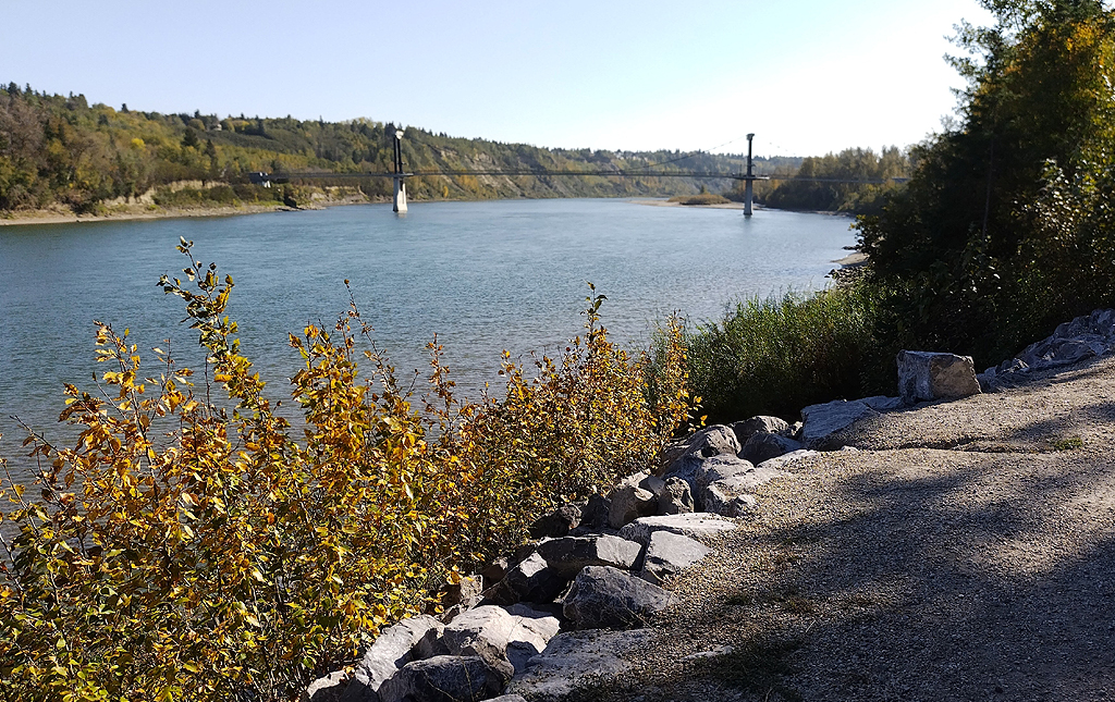 Edmonton's river valley, by P L Kessler