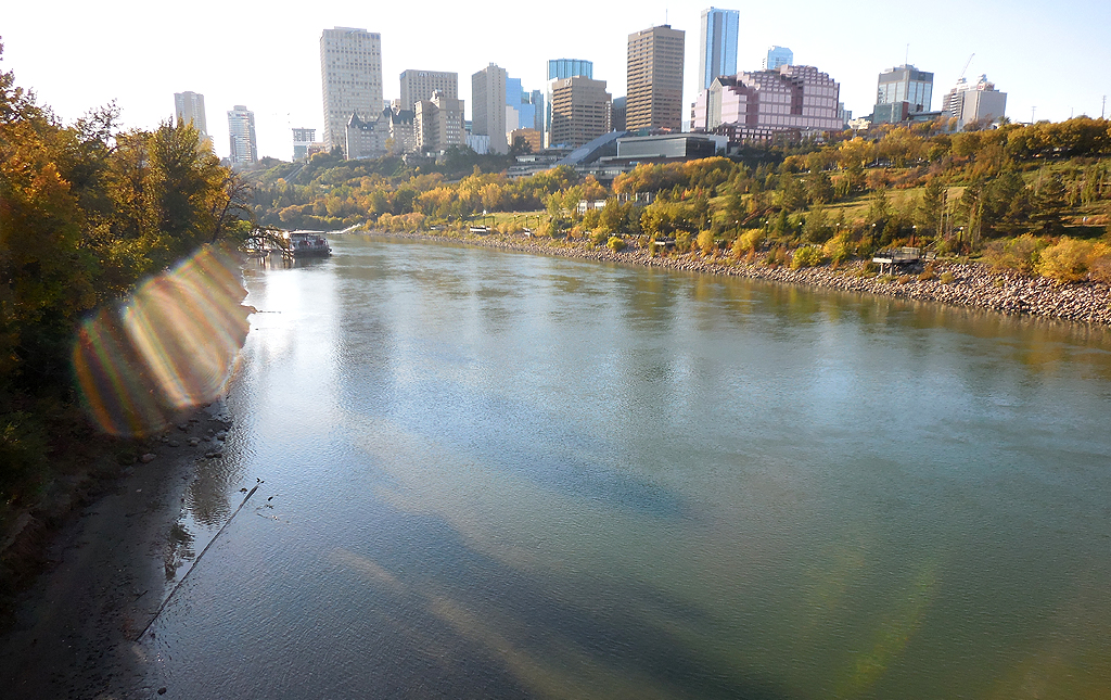 Edmonton's river valley, by P L Kessler