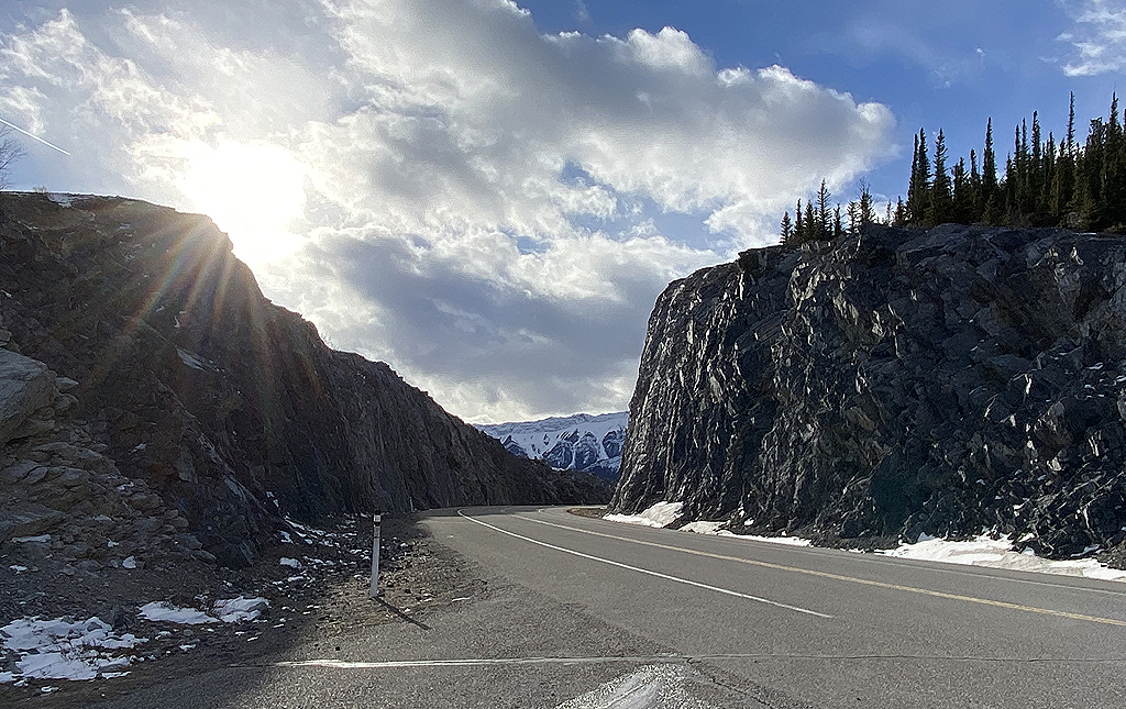 Lake Abraham in the Canadian Rocky Mountains, Alberta