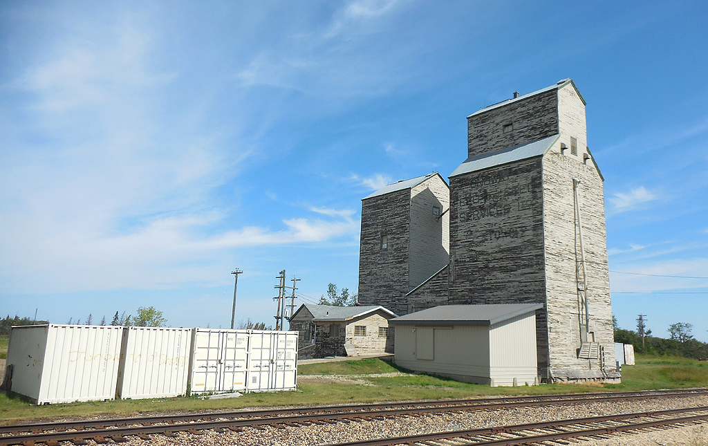 Onoway grain elevator in Alberta, Canada