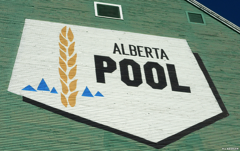 Spruce Grove grain elevator in Alberta, Canada