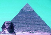 The pyramids and the sphinx