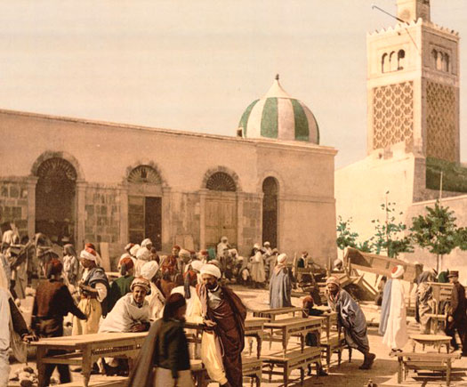 Ebony market in Tunis