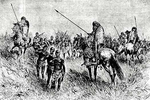 Mali empire troops with captives