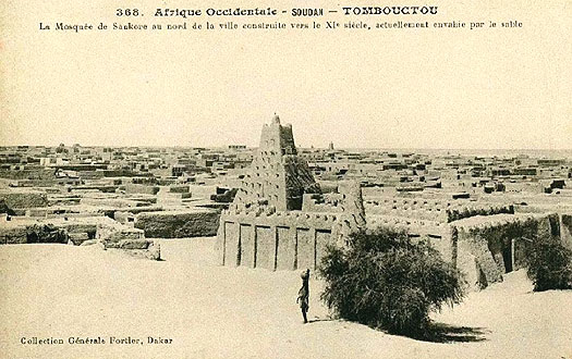 Old French postcard of Timbuktu