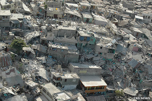 Aftermath of the 2010 earthquake which devestated Haiti