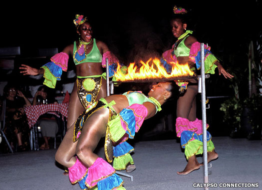 Trinidadian limbo dancers