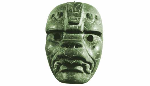 Cocijo stone mask