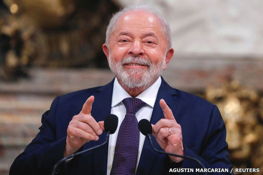 President Luiz In&aacute;cio Lula da Silva of Brazil