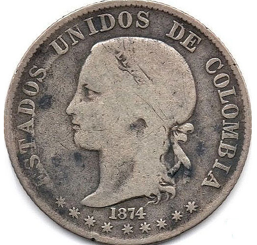 United States of Colombia coin
