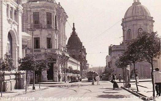 Old postcard of Asunción, Paraguay