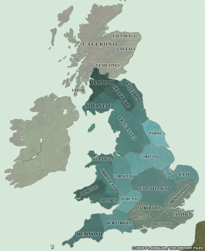 Map of Britain AD 10