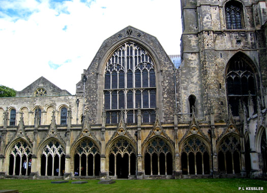 Cloisters, Canterbury Cathedral, Canterbury, Kent