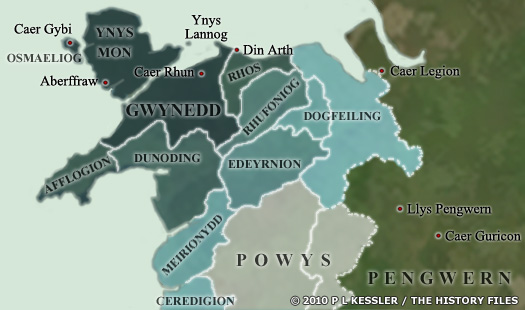 Map of Gwynedd