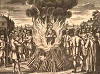 The burning of Anne Askew
