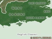 Map of Wessex by 860