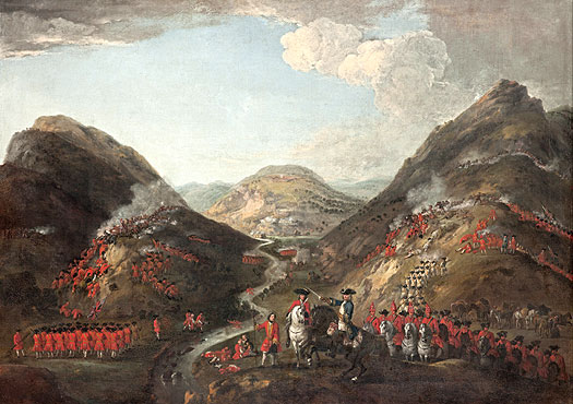 The Battle of Glenshiel in 1719