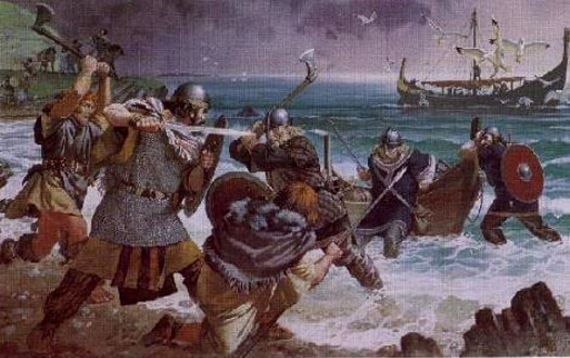 Vikings in combat