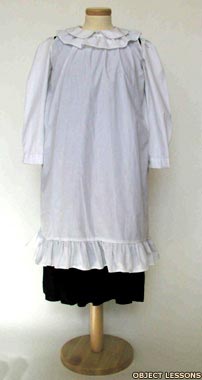 Victorian girl's school uniform