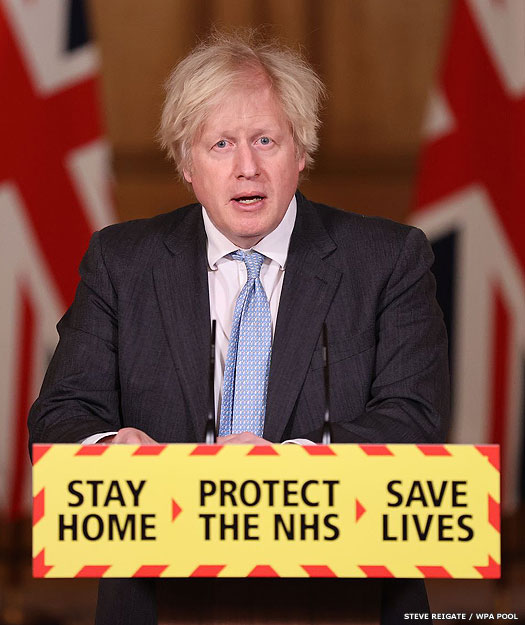 Boris Johnson, prime minister from 2019