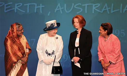Queen Elizabeth II at the Commonwealth summit of 2011