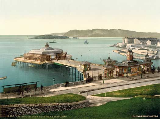 Drake's Island in 1900