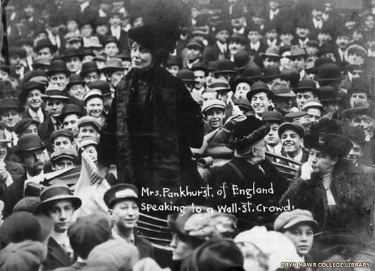 Mrs Pankhurst on Wall Street